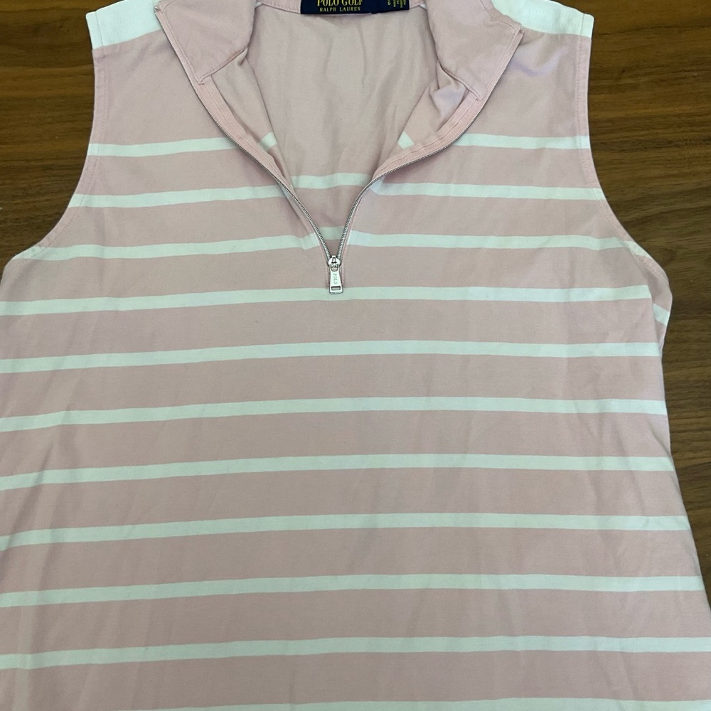 Polo by Ralph Lauren Pink Sleeveless Polo Tank Top